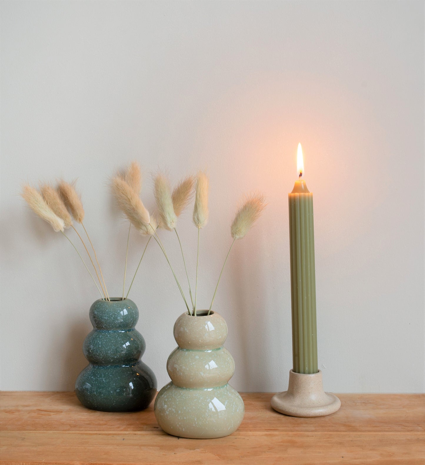 Cadeauset vaasje met droogbloemen