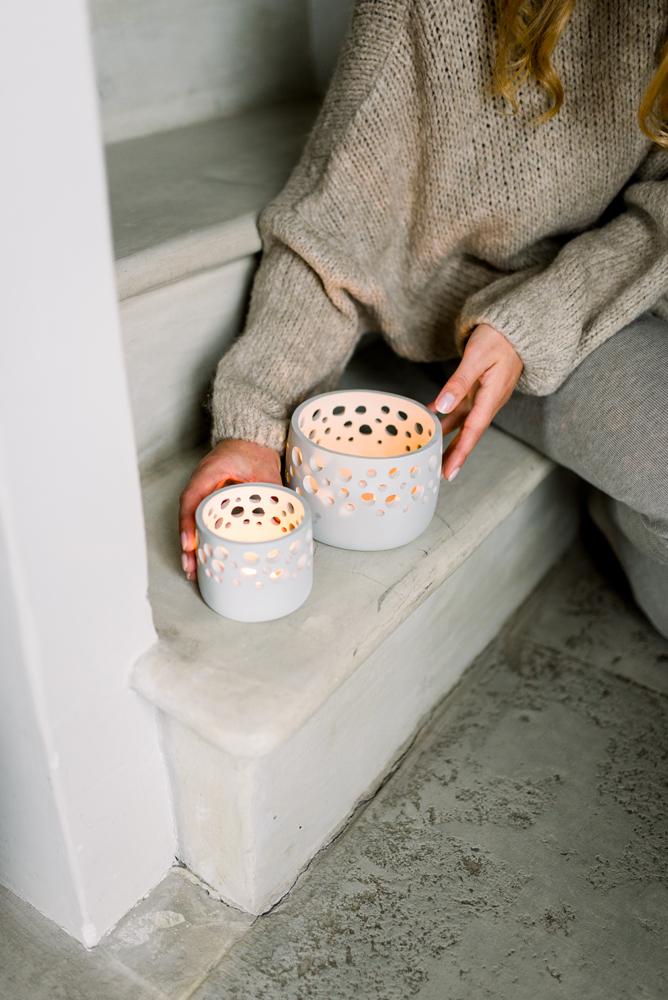 Theelichthouder Timor S Natural