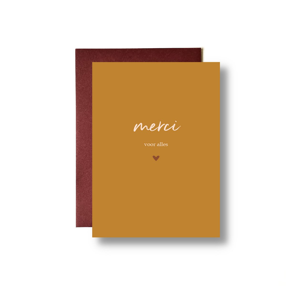 Wenskaart Merci voor alles