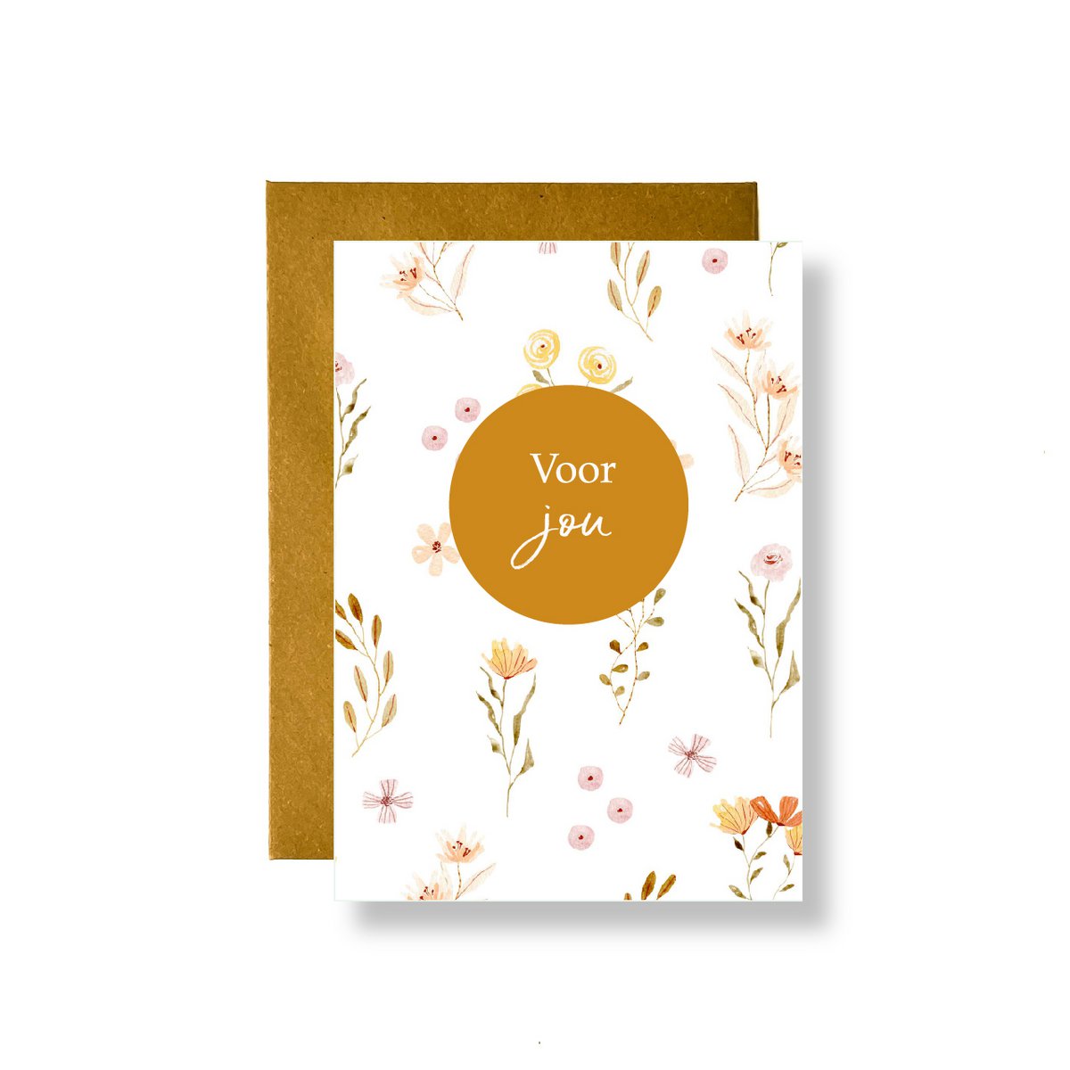 Wenskaart Voor jou - bloemen