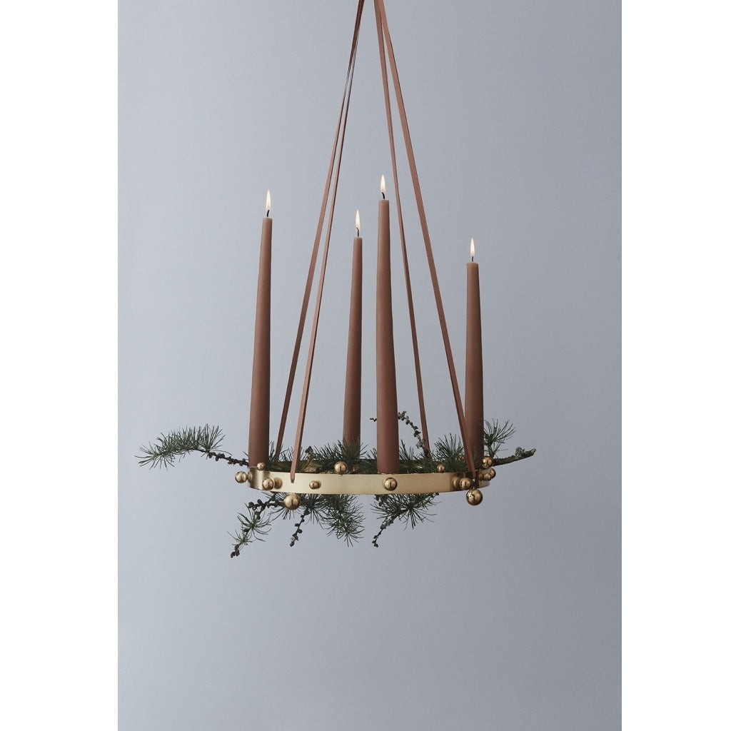 Advent kaarshouder Pearl goud
