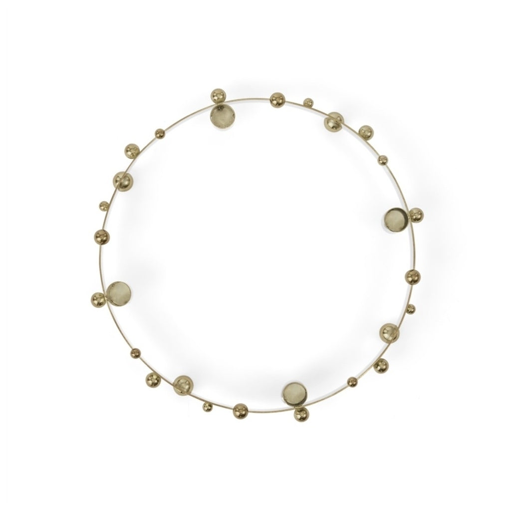 Advent kaarshouder Pearl goud