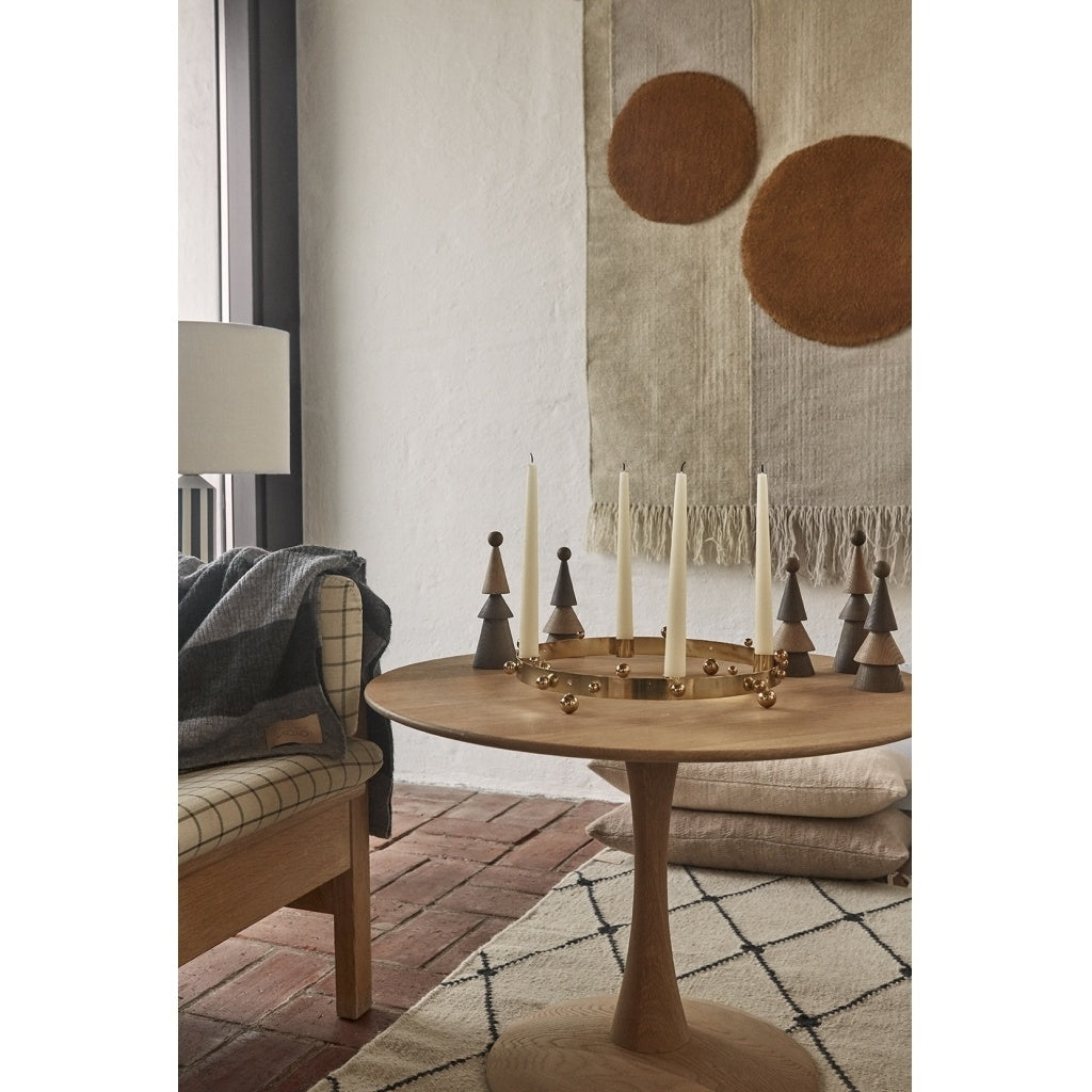 Advent kaarshouder Pearl goud