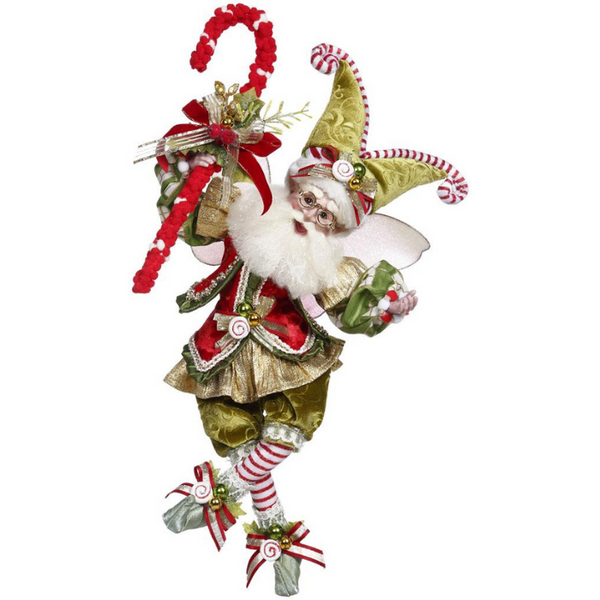 Mark Roberts - Kerstman met candy cane - 41 cm